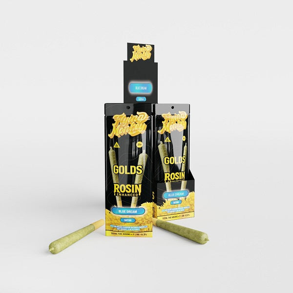 GOLDS Rosin Enhanced Diamond Infused Prerolls 1.65g | 2 Count