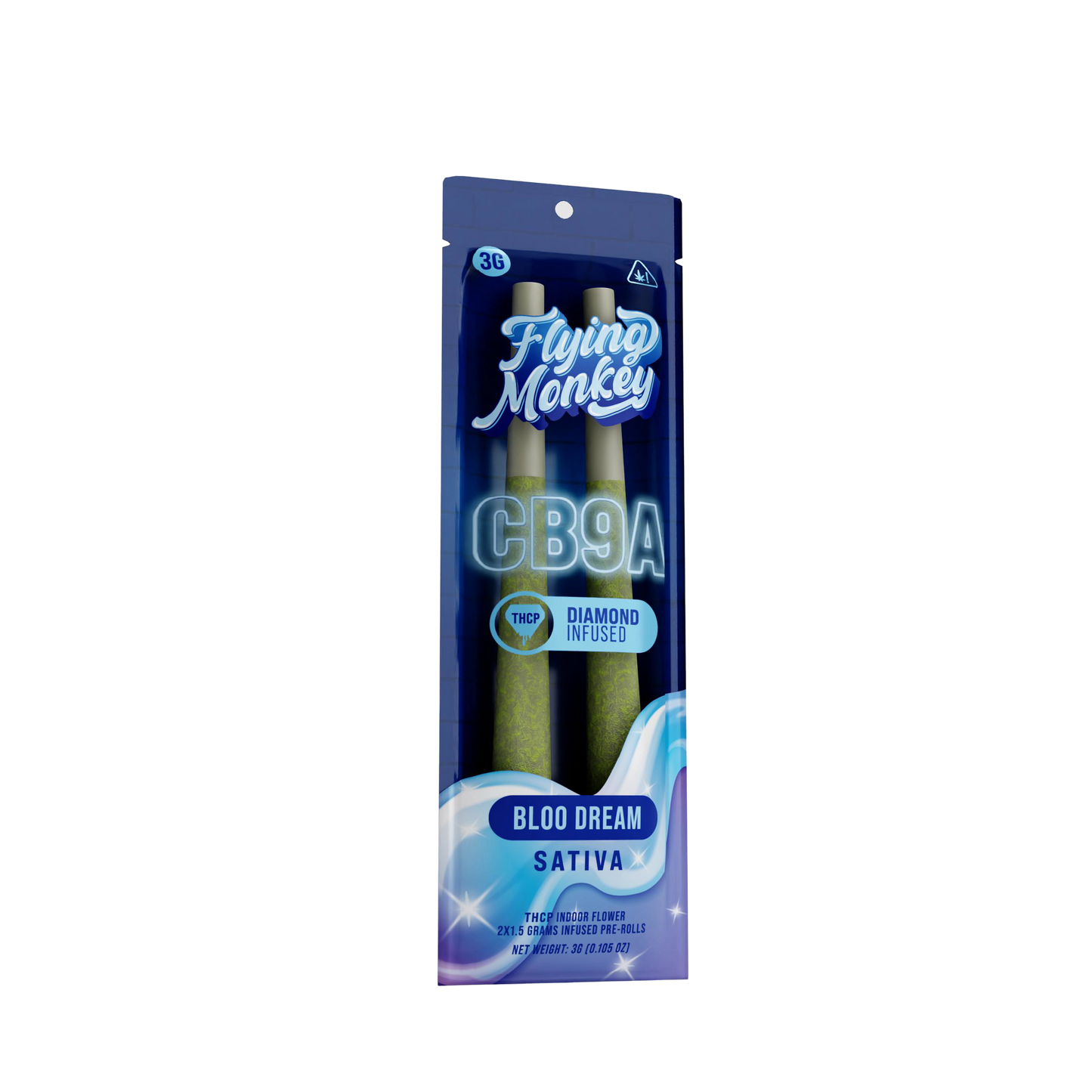 CB9A THC-P Diamond Infused Pre Roll | 2 Count
