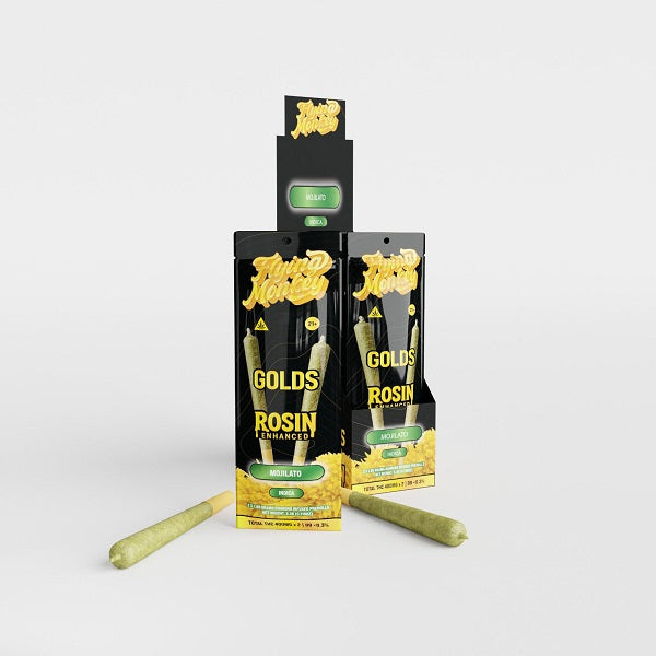 GOLDS Rosin Enhanced Diamond Infused Prerolls 1.65g | 2 Count