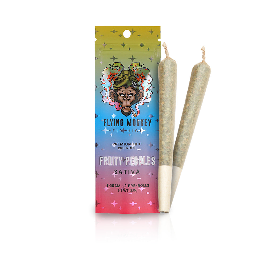 Flying Monkey HHC 1 Gram Preroll in Fruity Pebbles strain