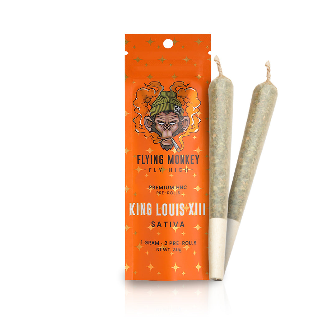 Flying Monkey HHC 1 Gram Preroll in King Louis XIII strain