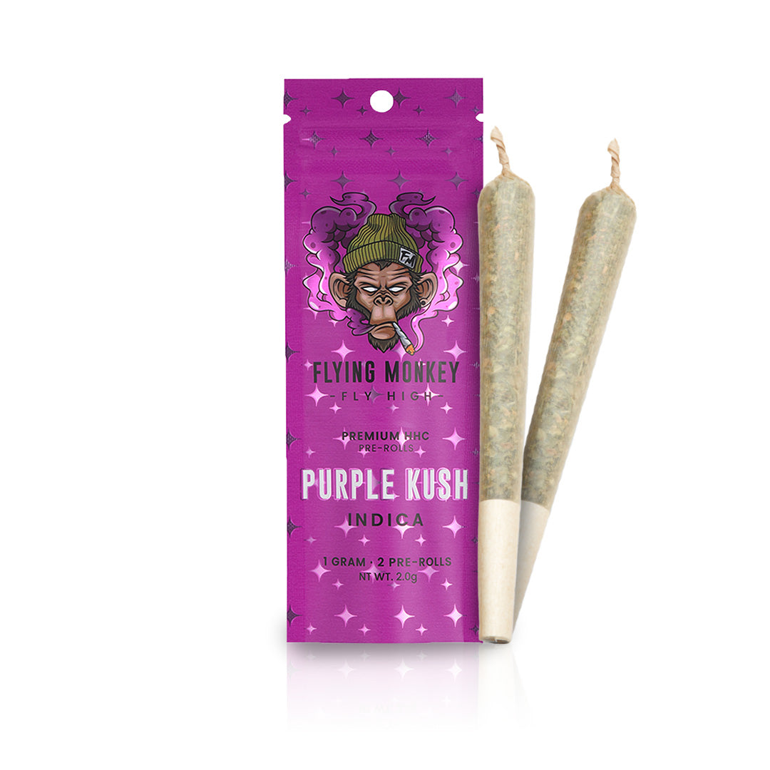 Flying Monkey HHC 1 Gram Preroll in Purple Kush strain