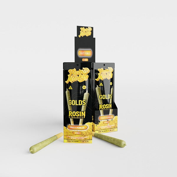 GOLDS Rosin Enhanced Diamond Infused Prerolls 1.65g | 2 Count
