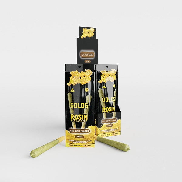 GOLDS Rosin Enhanced Diamond Infused Prerolls 1.65g | 2 Count