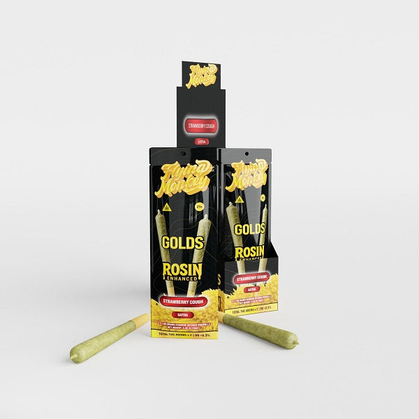 GOLDS Rosin Enhanced Diamond Infused Prerolls 1.65g | 2 Count